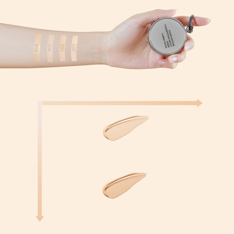 【公式】funnyelves ミニサイズ クッションファンデーション ロングウェア エア クッションファンデーション カバー力 崩れにくい 密着感 スキンケア ベースメイク 乾燥肌 脂性肌 方里